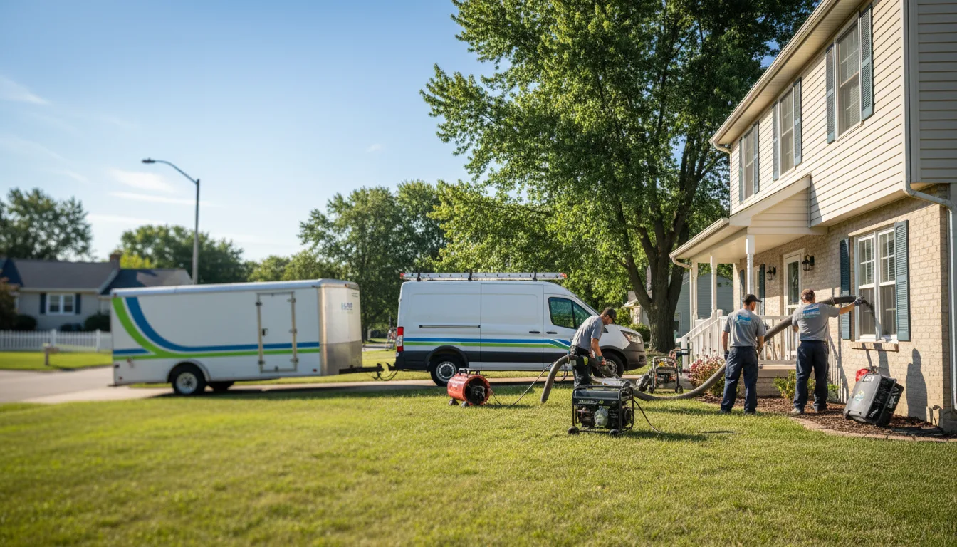 Flooded Basement Restoration And Cleanup With Repair in Williamsport, OH near me